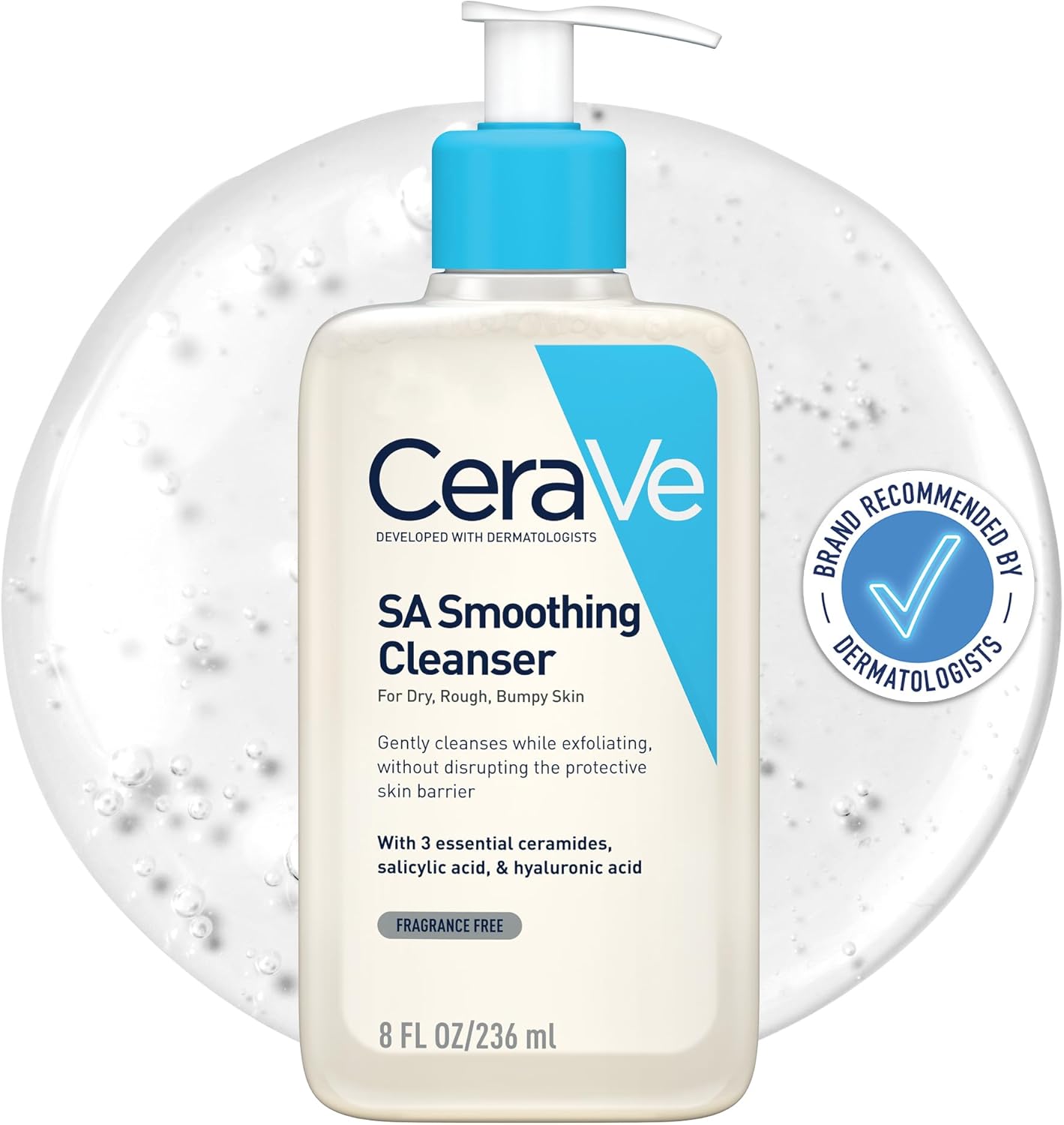 Cerave SA Smoothing Cleanser For Dry, Rough, Bumpy Skin-236ml