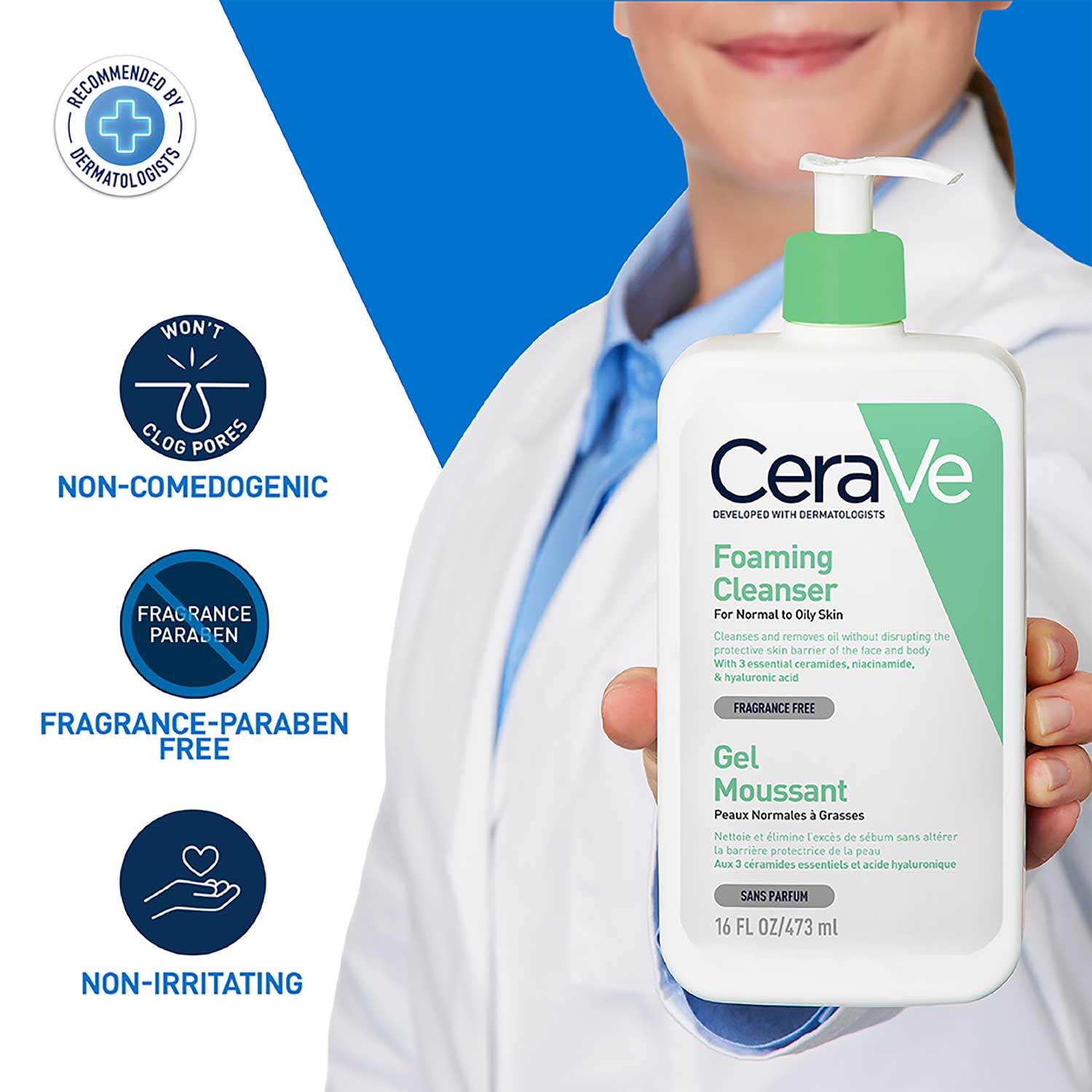 Cerave Foaming Cleanser For Normal to oily Skin-473ml thumbnail 10