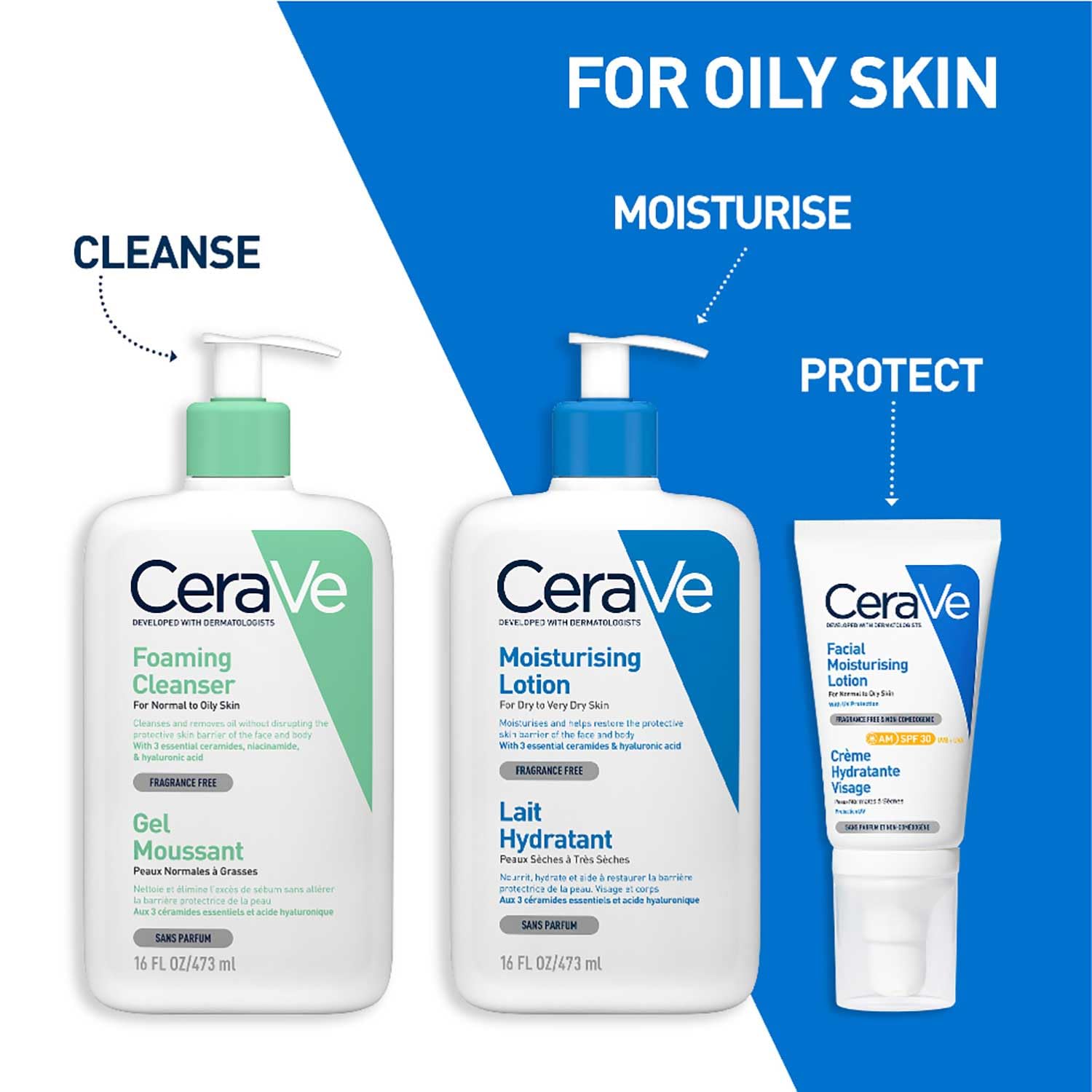 Cerave Foaming Cleanser For Normal to oily Skin-473ml thumbnail 6