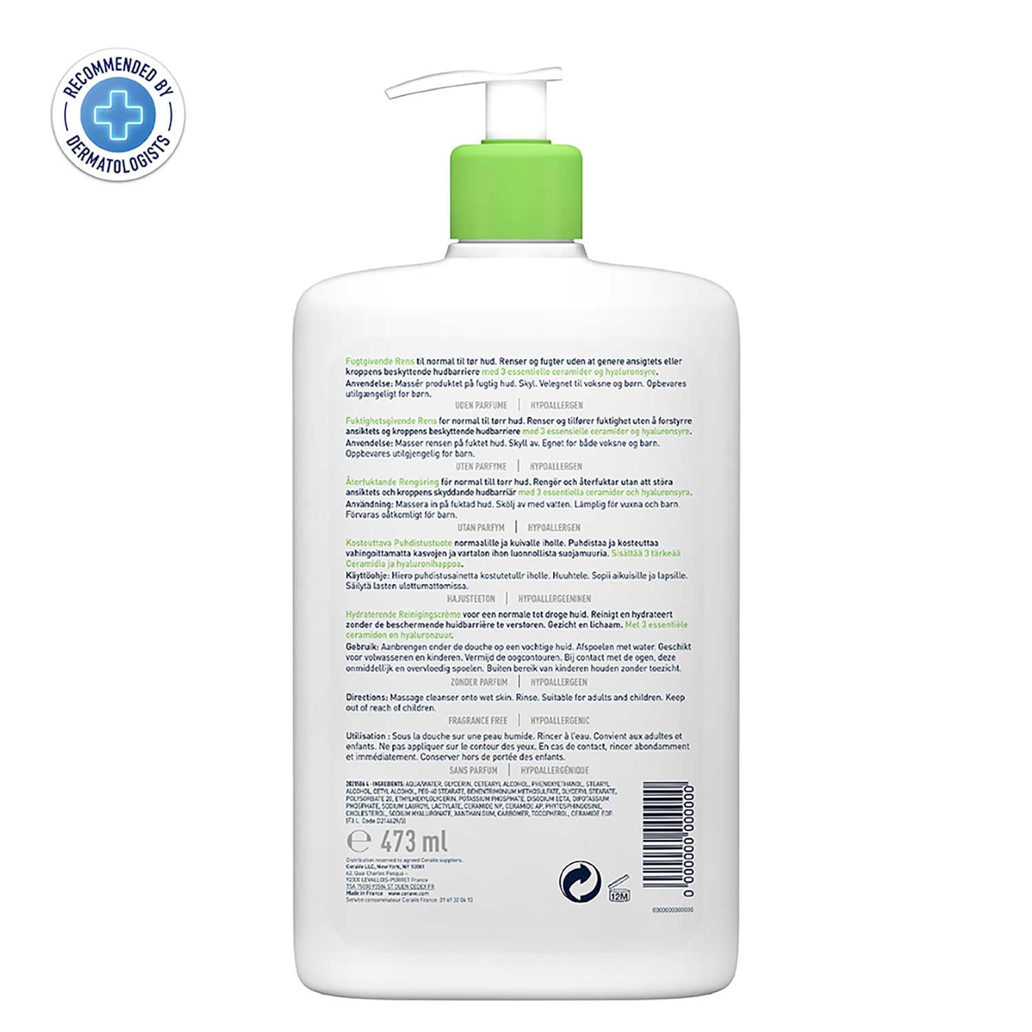 Cerave Hydrating cleanser For Normal to Dry Skin-473ml thumbnail 3