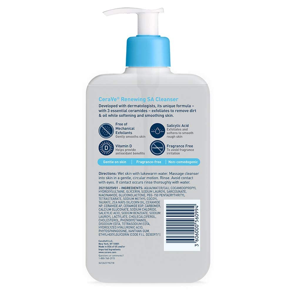 Cerave Renewing SA Cleanser For Normal Skin-473ml