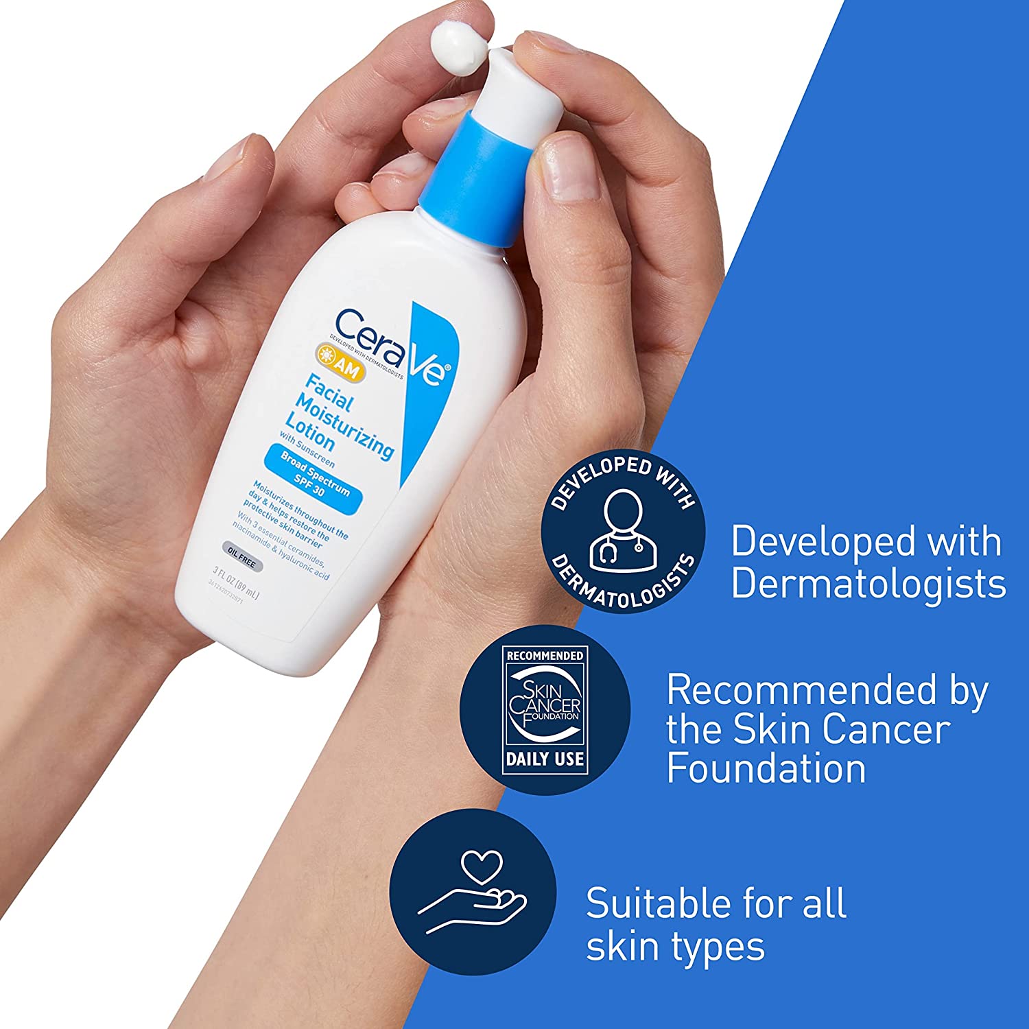 Cerave AM Facial Moisturizing Lotion Sunscreen SPF 30-60ml thumbnail 8