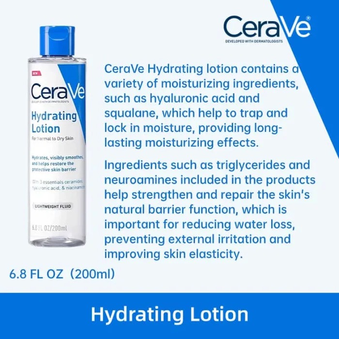 Cerave Hydrating Lotion For Normal to Dry Skin-200ml thumbnail 10