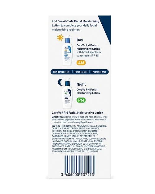 Cerave PM Facial Moisturizing Lotion Ultra Lightweight-89ml thumbnail 5