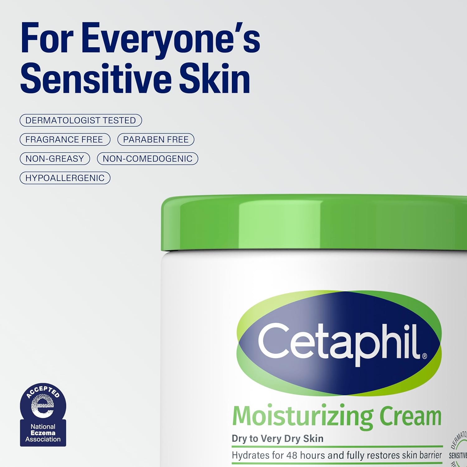 Cetaphil Moisturising Cream Very Dry to Dry, Sensitive Skin-28g
