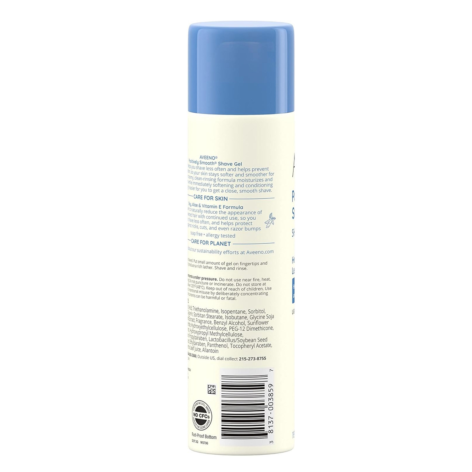 Aveeno Positively Smooth Shave Gel-198g thumbnail 4