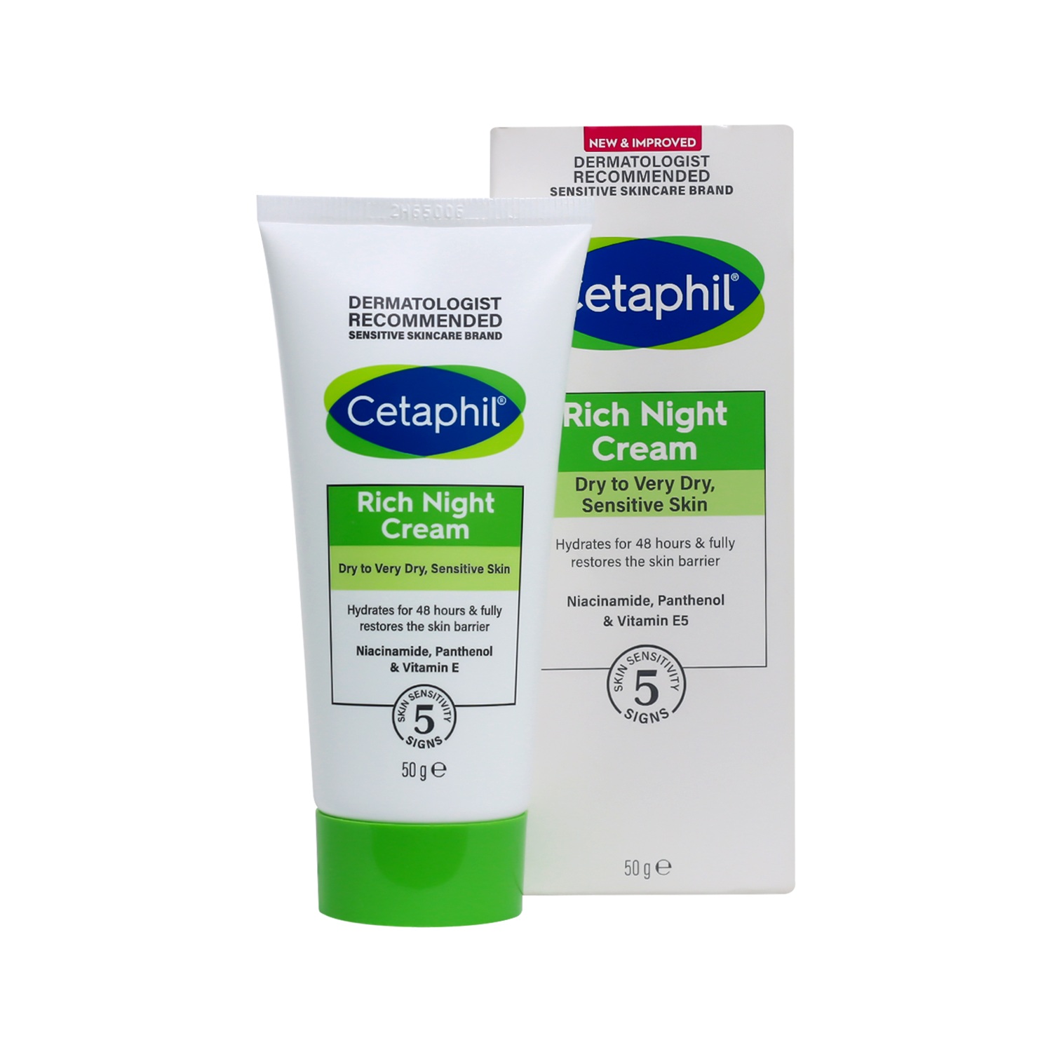 Cetaphil Dry to Very Dry Sensitive Skin Rich Night Cream-50g