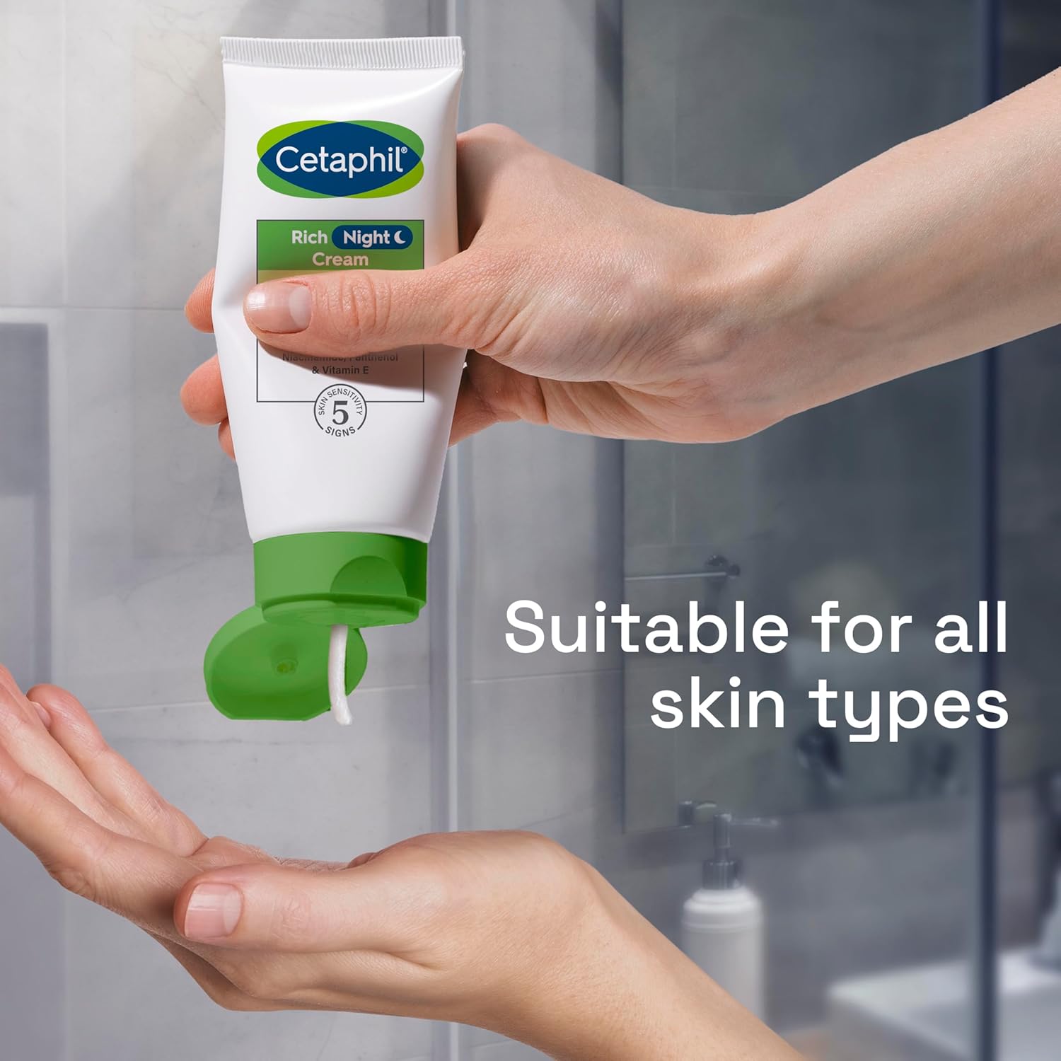 Cetaphil Dry to Very Dry Sensitive Skin Rich Night Cream-50g thumbnail 6