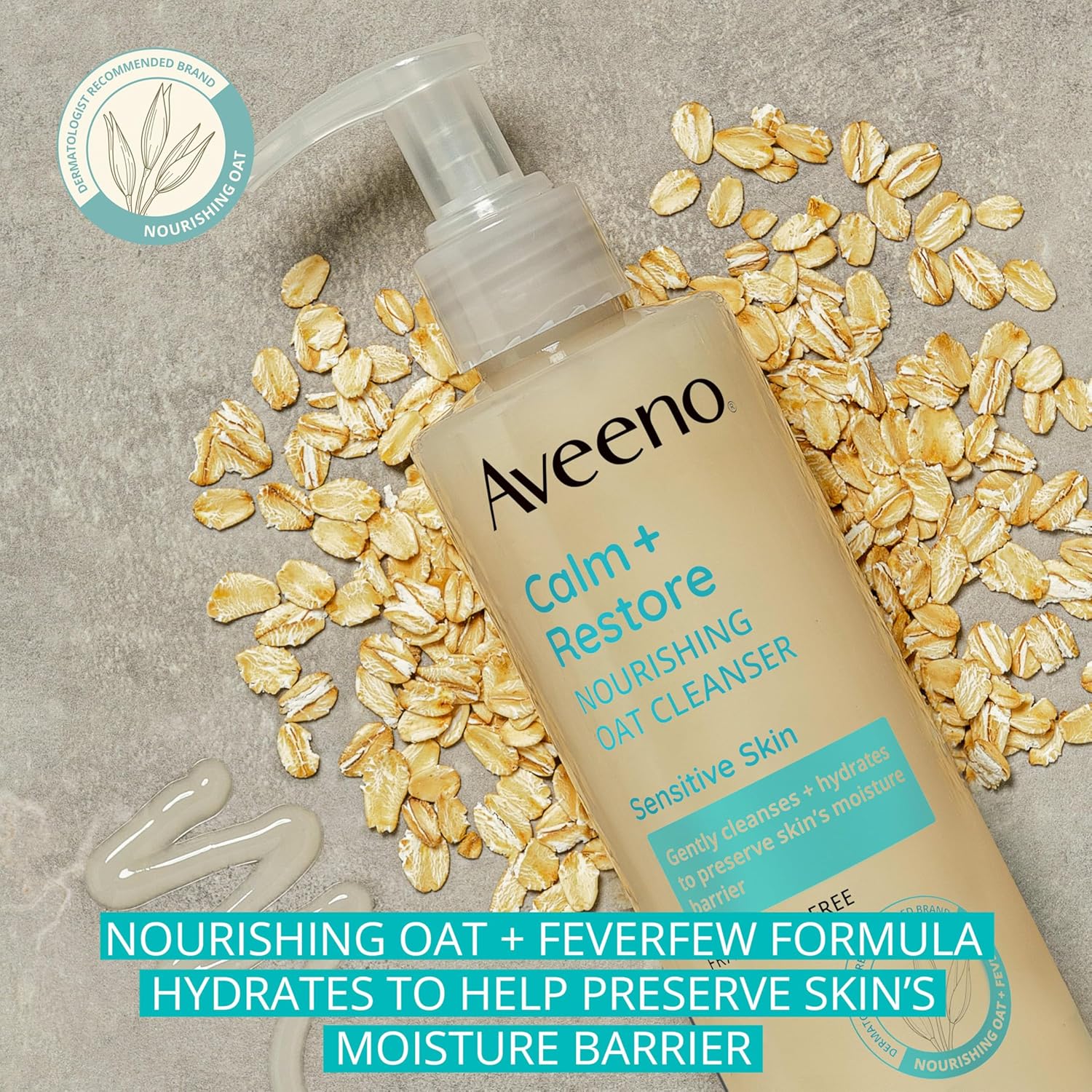 Aveeno Calm+ Restore Nourishing Oat Cleanser for Sensitive Skin-232ml thumbnail 7