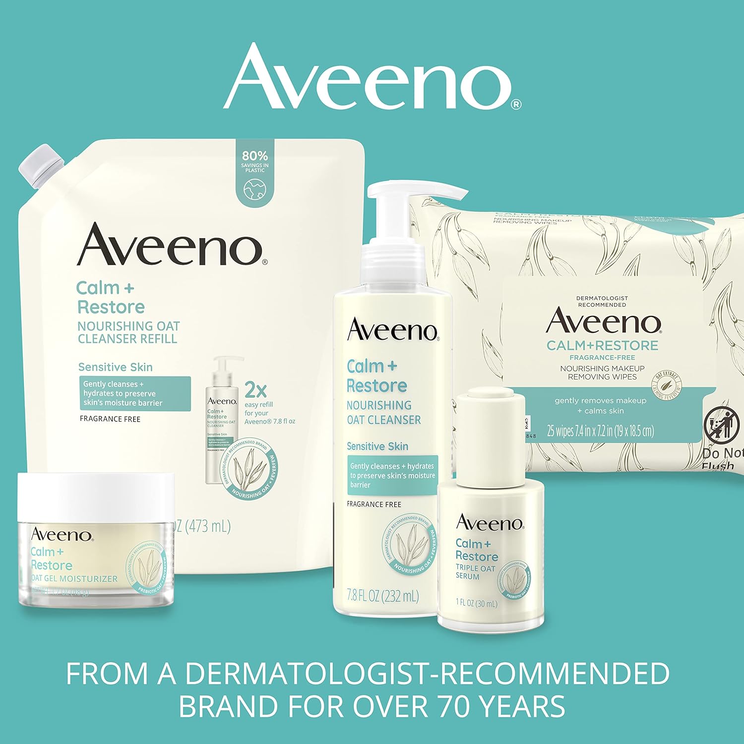 Aveeno Calm+ Restore Redness Relief Foaming Cleanser-180ml thumbnail 3