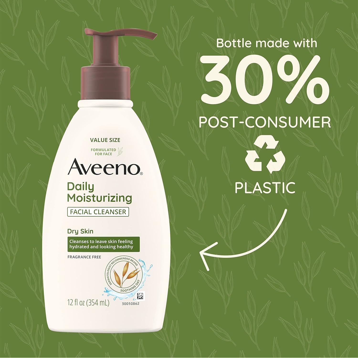 Aveeno Daily Moisturizing Facial Cleanser-354ml thumbnail 5