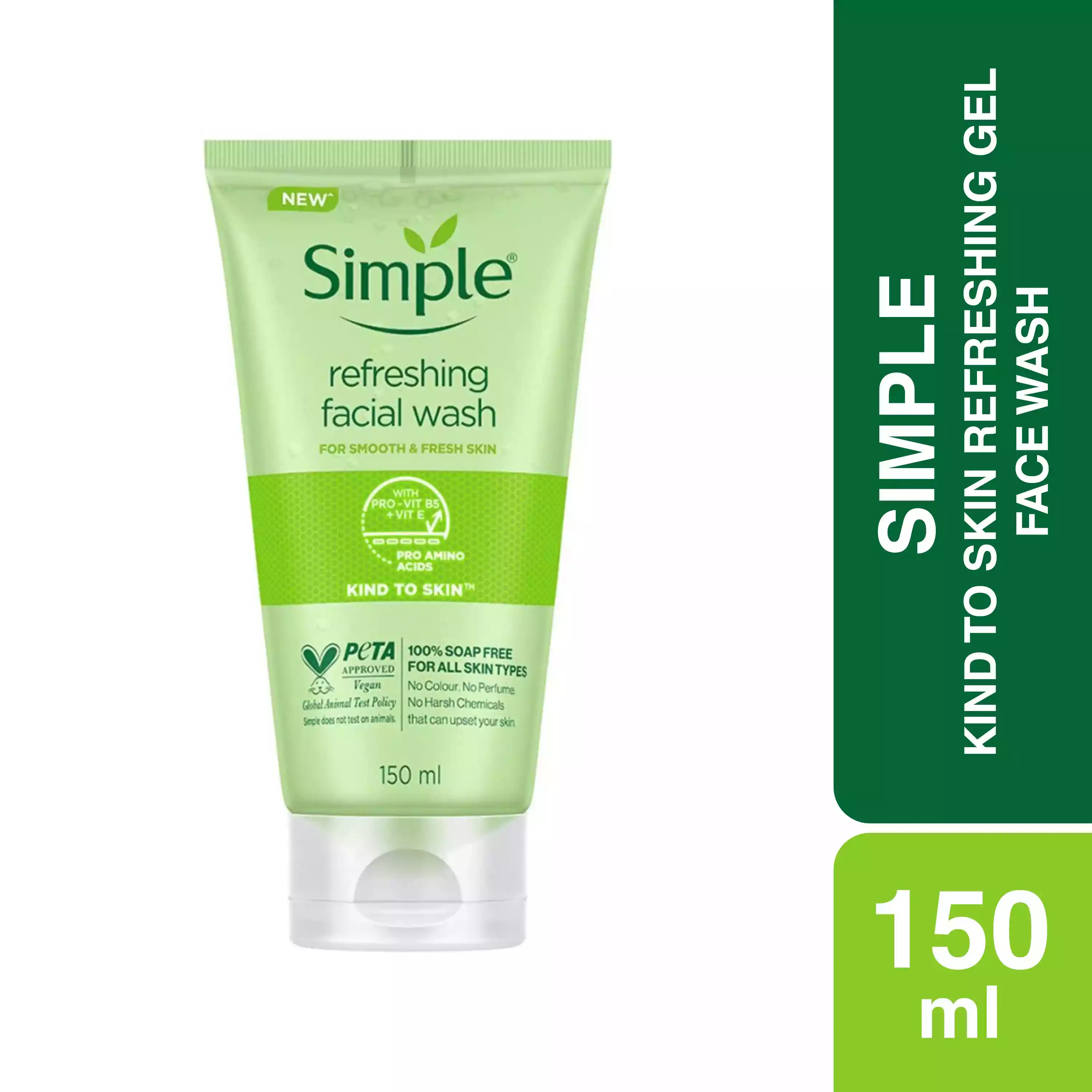Simple Refreshing Facial Wash with Vitamin B5+E-150ml