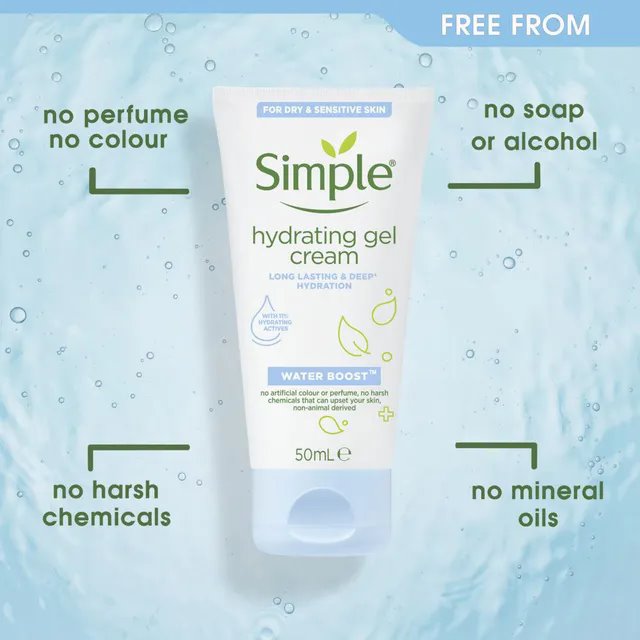 Simple Water Boost Hydrating Gel Cream-50ml