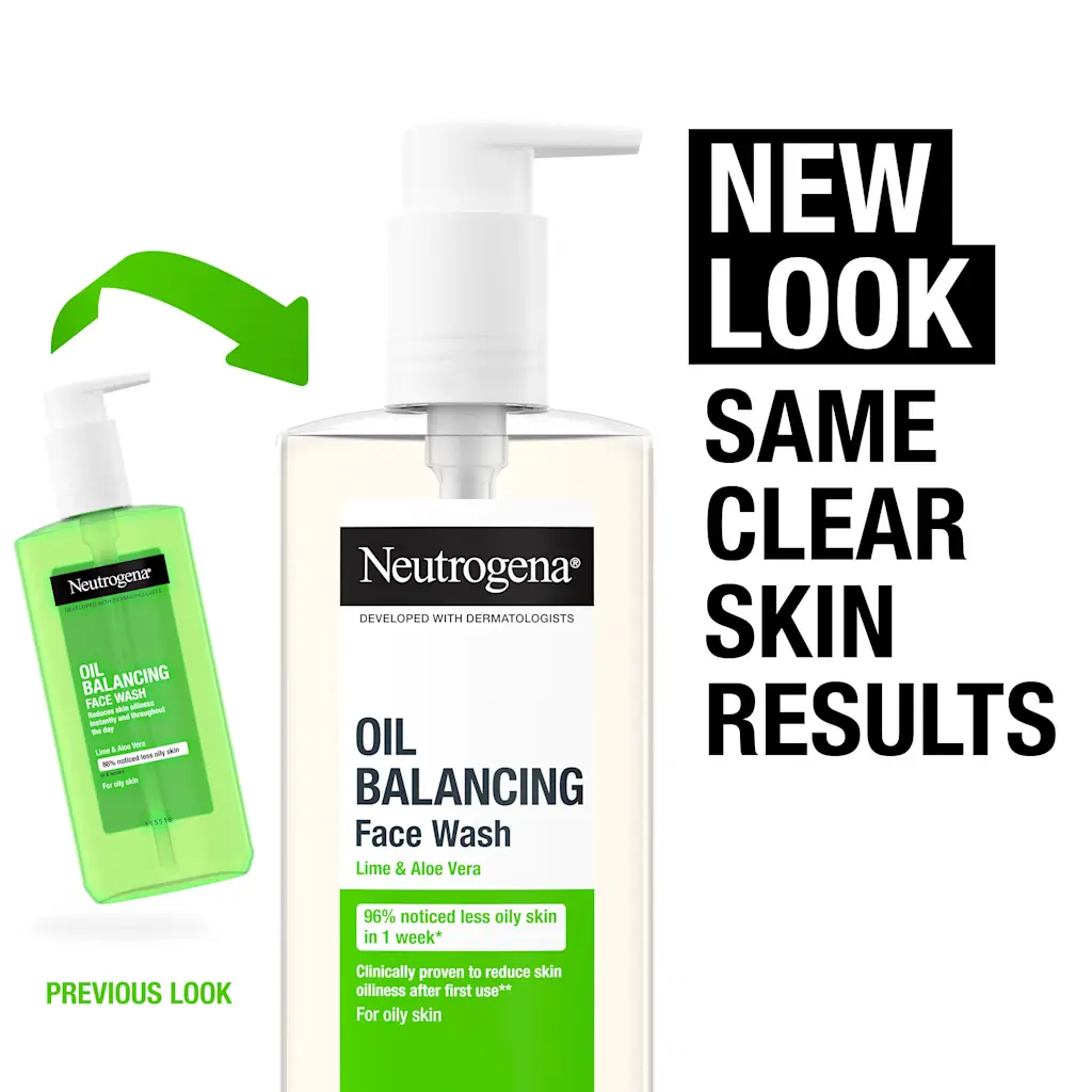 Neutrogena Oil Balancing Facial Wash with Lime & Aloe Vera-200ml thumbnail 6