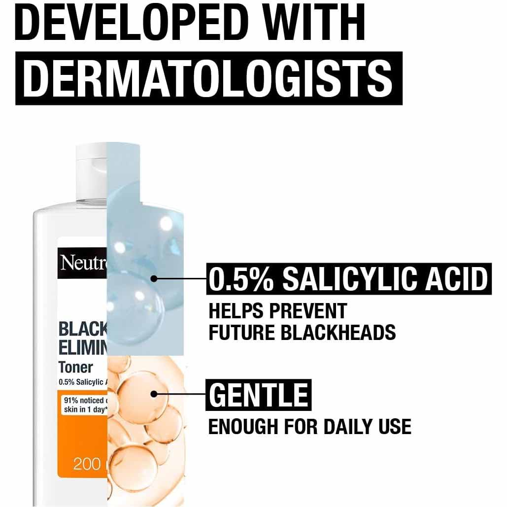 Neutrogena Blackhead Eliminating Salicylic Acid Cleansing Toner-200ml thumbnail 6