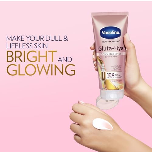Vaseline Healthy Bright GLUTA-HYA Dewy Radiance Serum in Lotion-300ml thumbnail 5