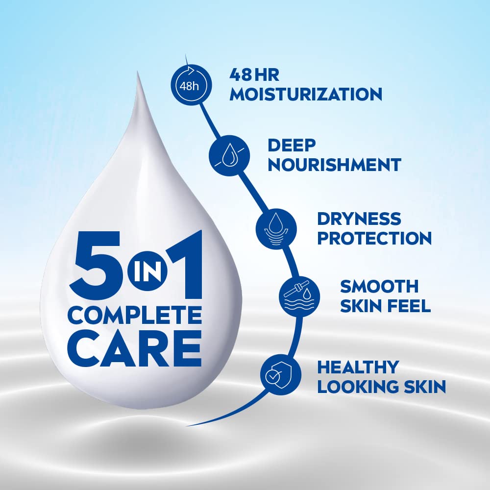 Nivea 5-In-1 Body Milk for Dry Skin with Almond Oil & Vitamin E-400ml thumbnail 4