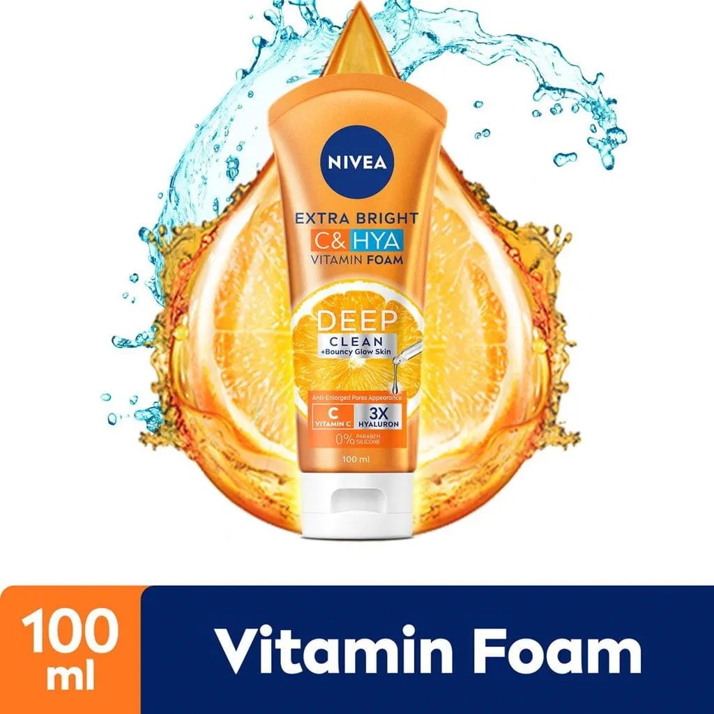 Nivea Extra Bright C & HYA Vitamin Foam Deep Clean-100ml thumbnail 5