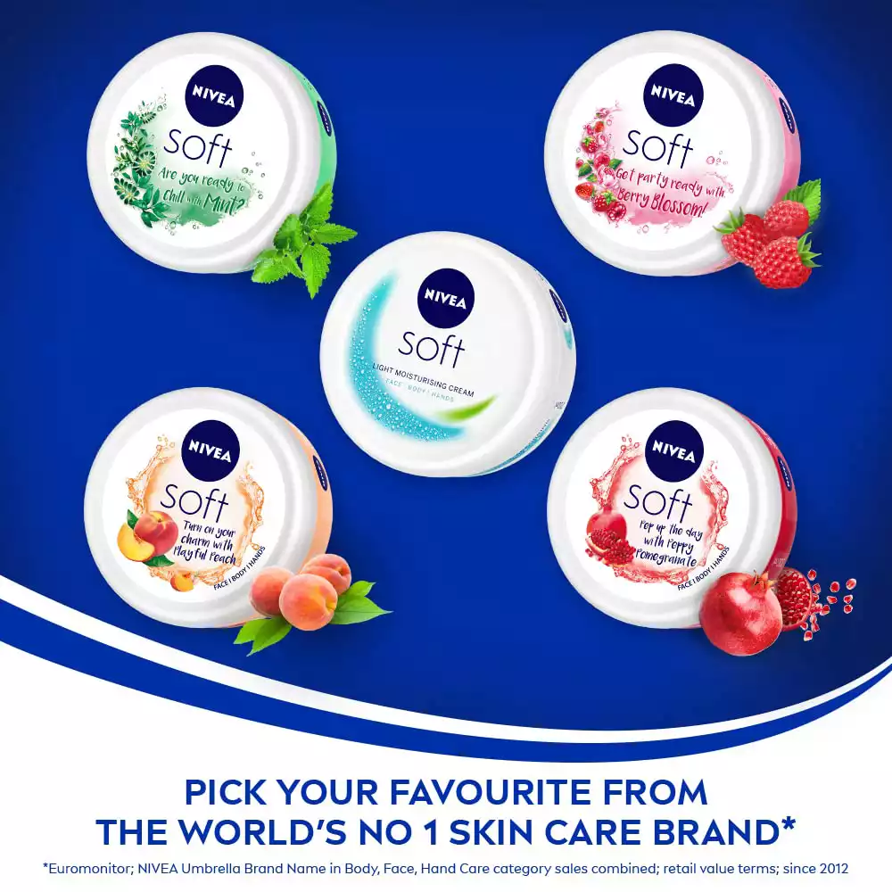 NIVEA Soft Moisturizing Cream with Vitamin E & Jojoba Oil-100ml thumbnail 5