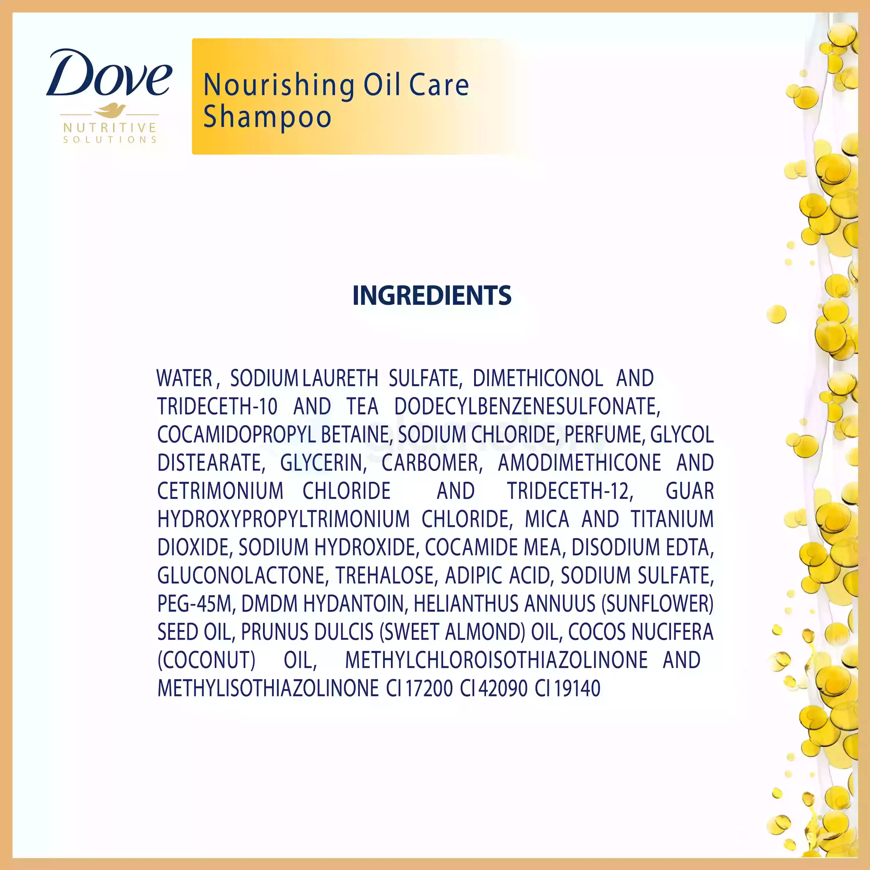 Dove Nourishing Oil Care Shampoo-170ml thumbnail 6