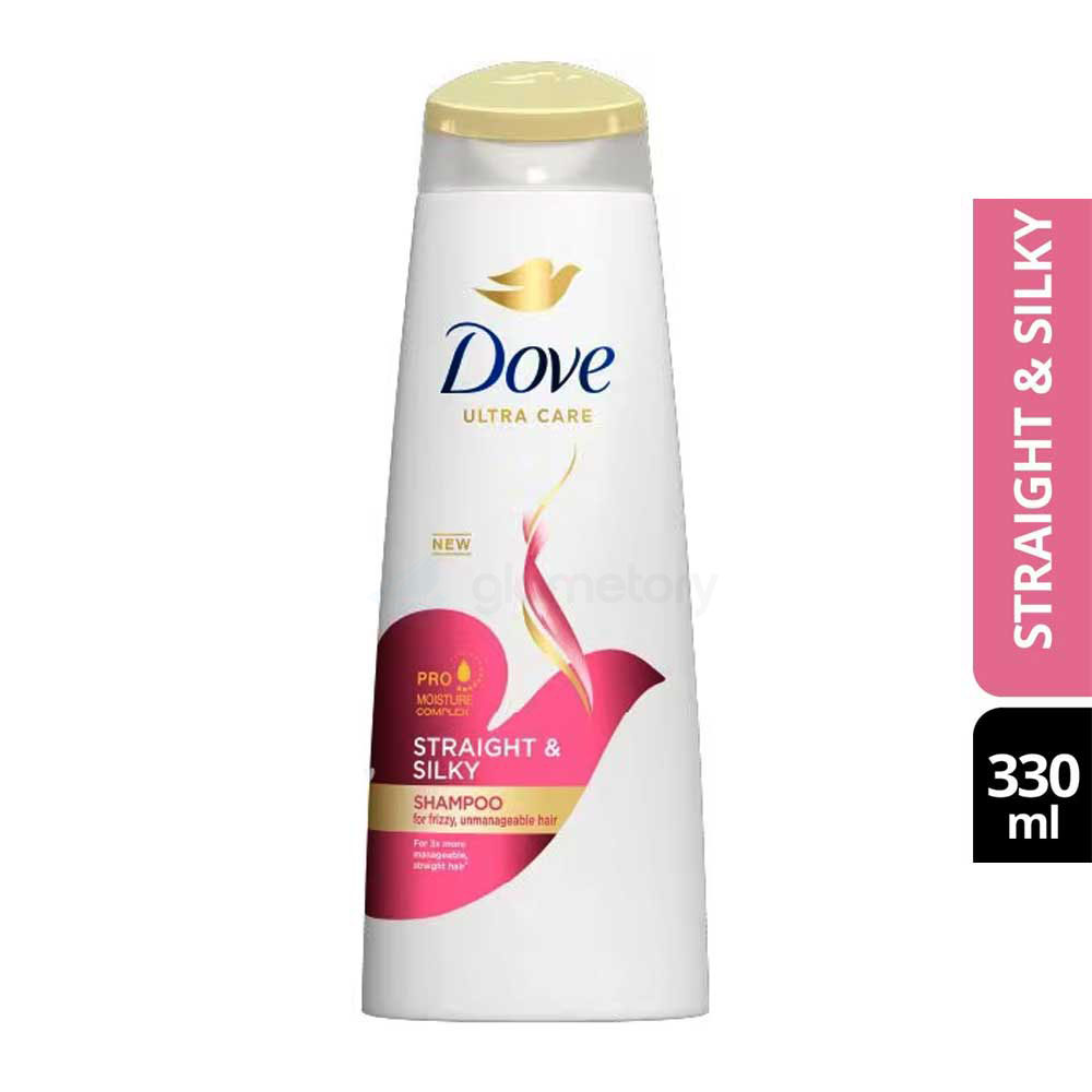 Dove Ultra Care Straight & Silky Shampoo for Frizzy, Unmanageable Hair-330ml thumbnail 3