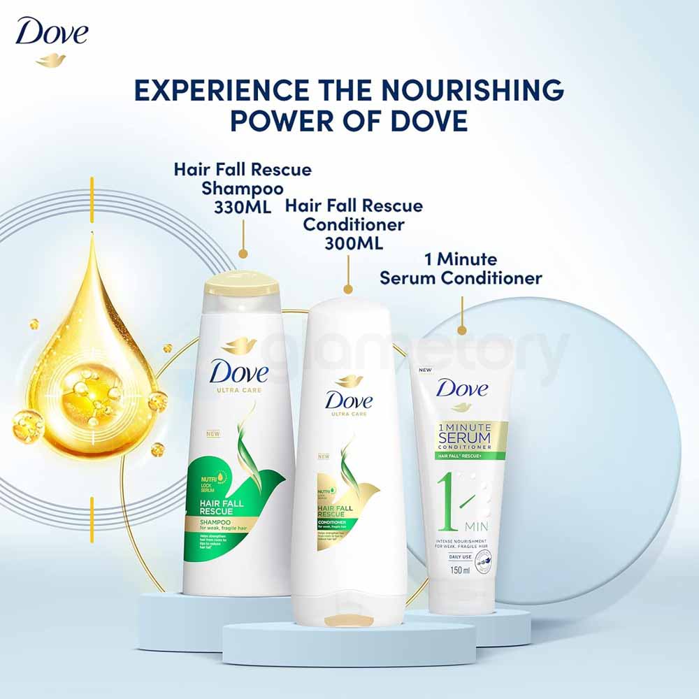 Dove Ultra Care Hair Fall Rescue Shampoo for Weak, Fragile Hair-680ml thumbnail 4