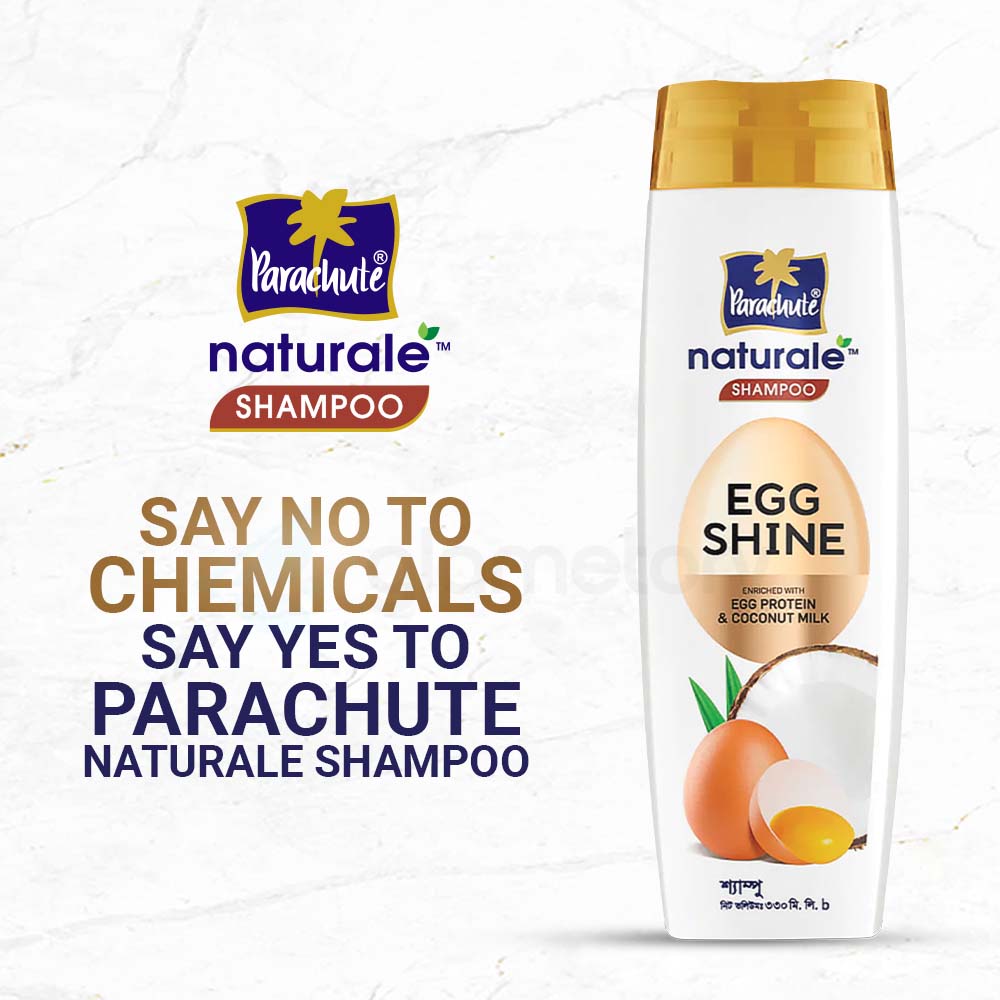 Bundle Pack Parachute Naturale Shampoo Egg Shine-330ml & Livon Hair Serum-100ml thumbnail 3