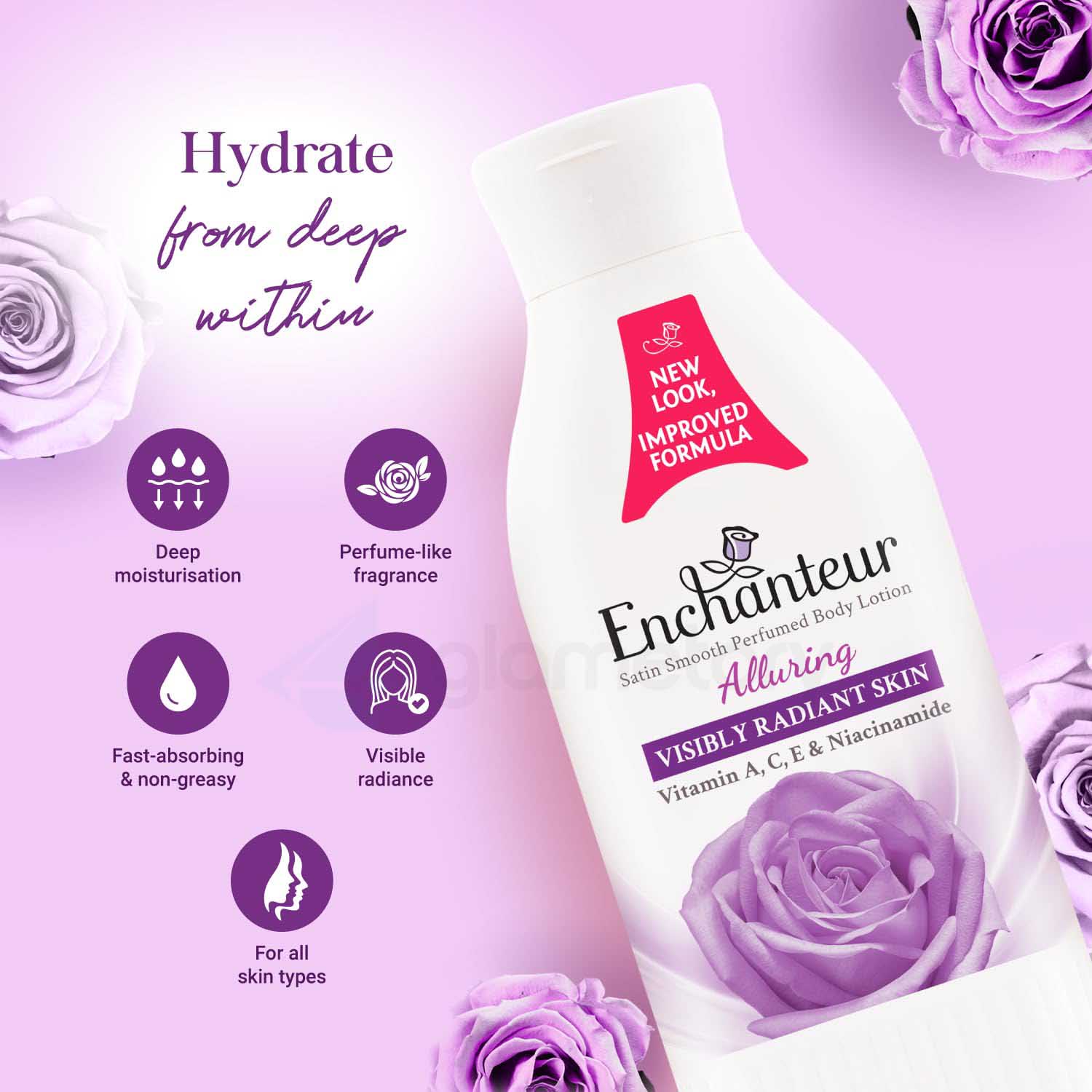 Enchanteur Lotion Alluring Satin Smooth Perfumed with Vitamin A, C, E & Niacinamide-250ml thumbnail 4
