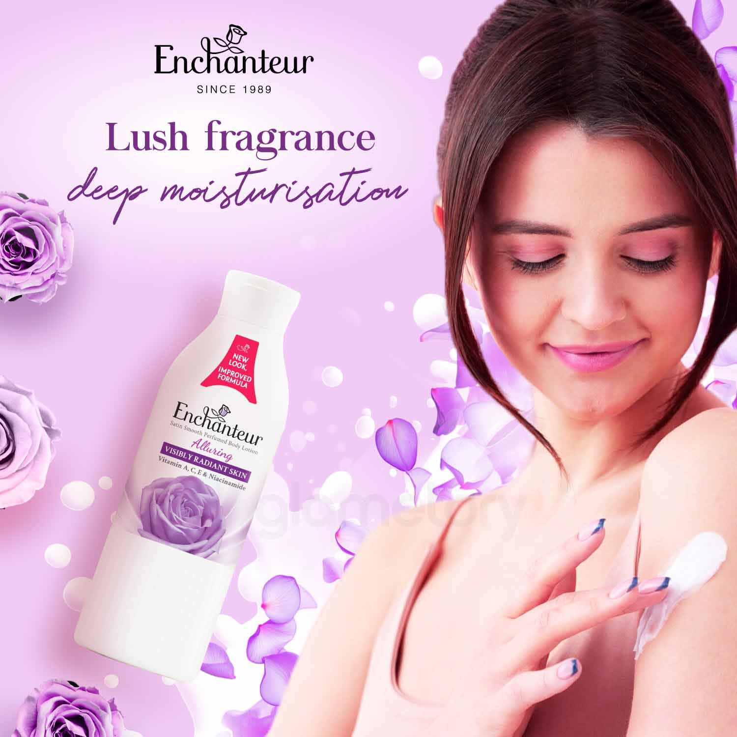 Enchanteur Lotion Alluring Satin Smooth Perfumed with Vitamin A, C, E & Niacinamide-250ml thumbnail 5