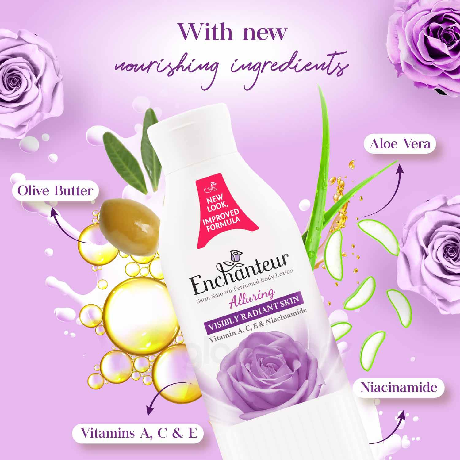 Enchanteur Lotion Alluring Satin Smooth Perfumed with Vitamin A, C, E & Niacinamide-250ml thumbnail 6