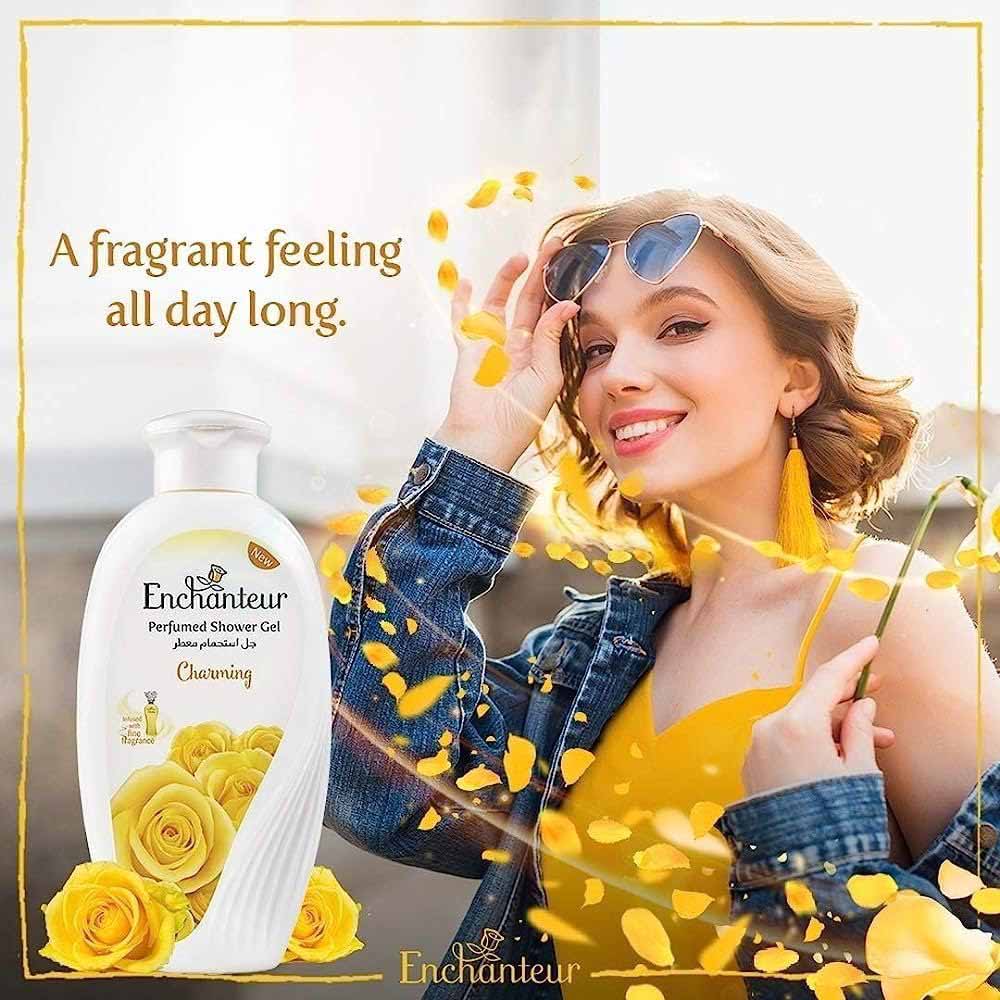 Enchanteur Perfumed Shower Gel Charming-550ml thumbnail 3