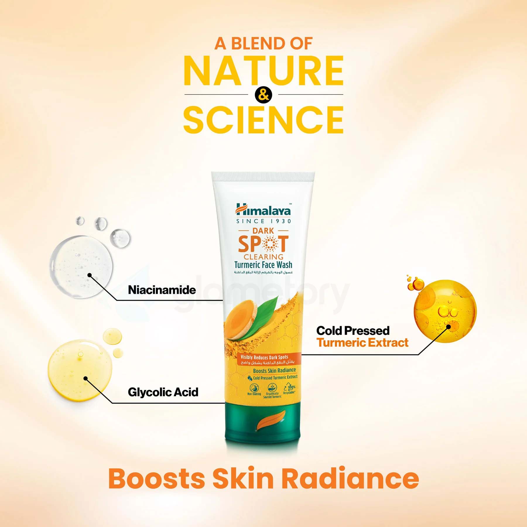 Himalaya Dark Spot Clearing Turmeric Face Wash Boosts Skin Radiance-100ml thumbnail 4