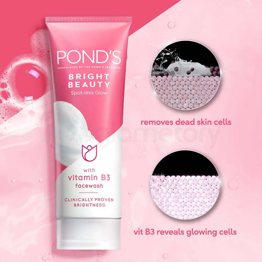 Pond's Bright Beauty Face Wash-20g thumbnail 4
