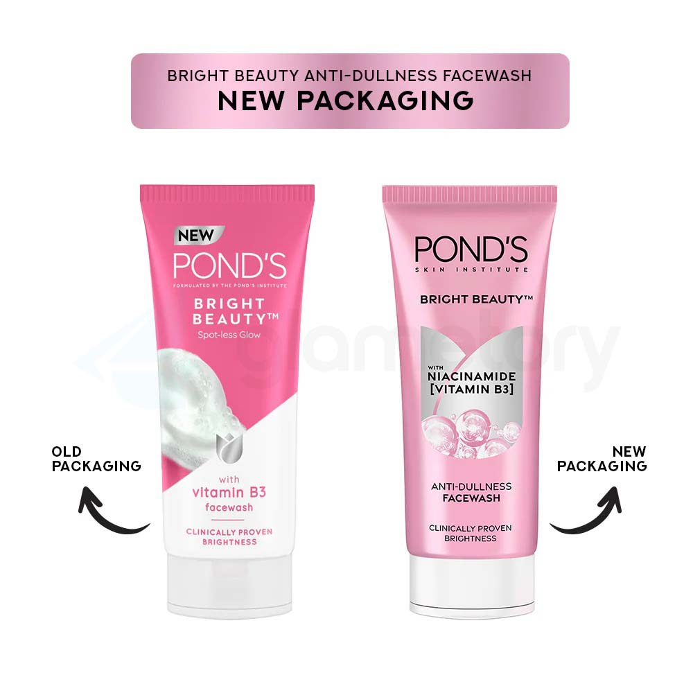 Pond's Bright Beauty Face Wash-100g thumbnail 4