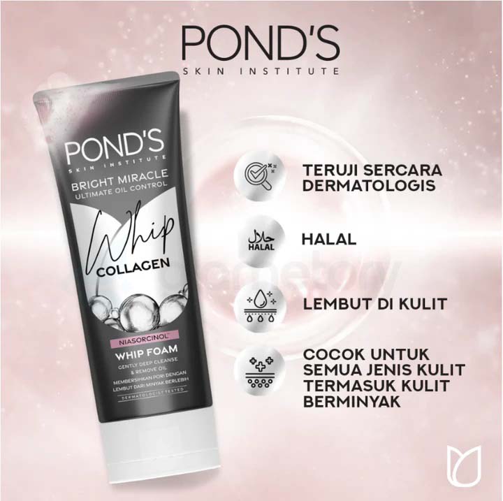 Pond's Bright Miracle Ultimate Oil Control Whip Collage Whip Foam-100g thumbnail 3