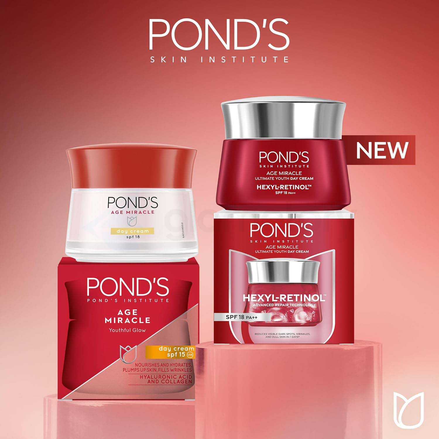 Pond's Age Miracle Hexyl Retinol Ultimate Youth Day Cream-45g thumbnail 3