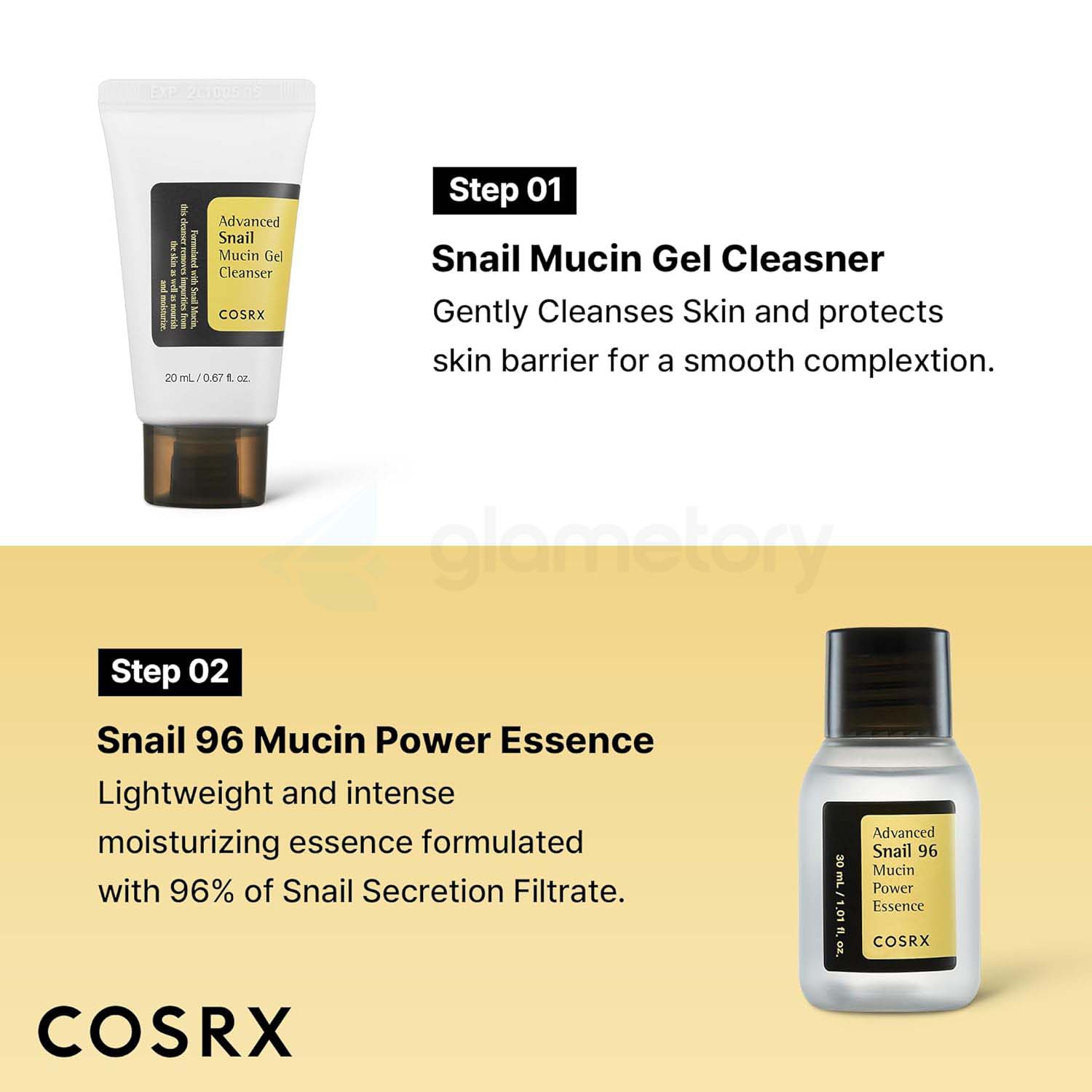 Cosrx Snail Mucin 4-Step Kit for Very Dry Skin & Dark Spots thumbnail 3
