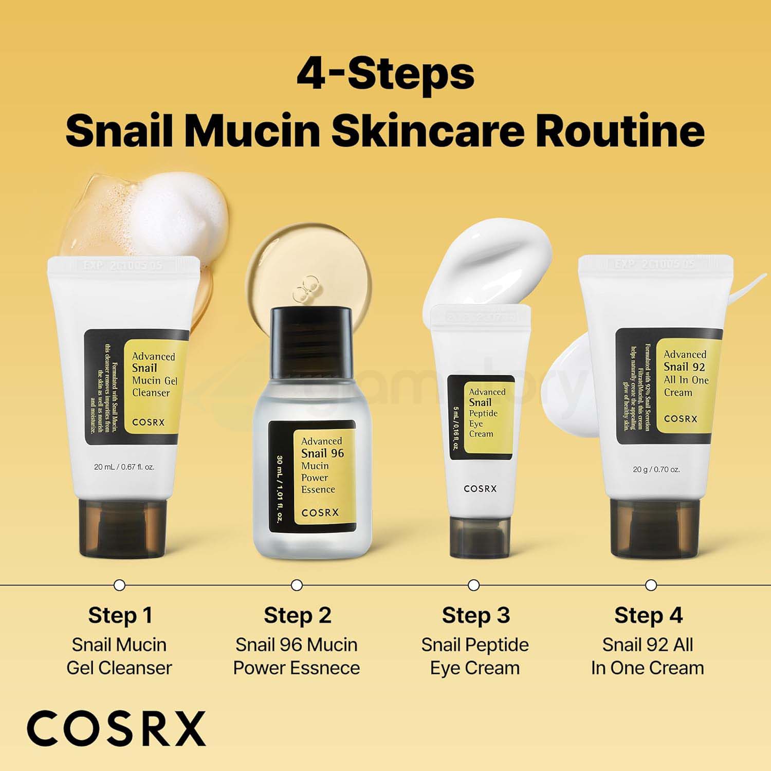 Cosrx Snail Mucin 4-Step Kit for Very Dry Skin & Dark Spots thumbnail 5