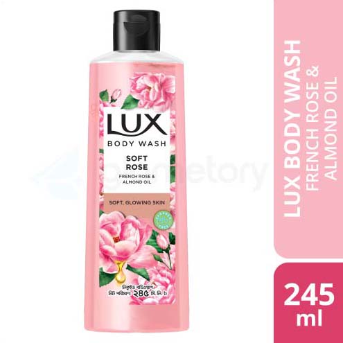 Lux Body Wash French Rose and Almond Oil for Soft Skin-245ml