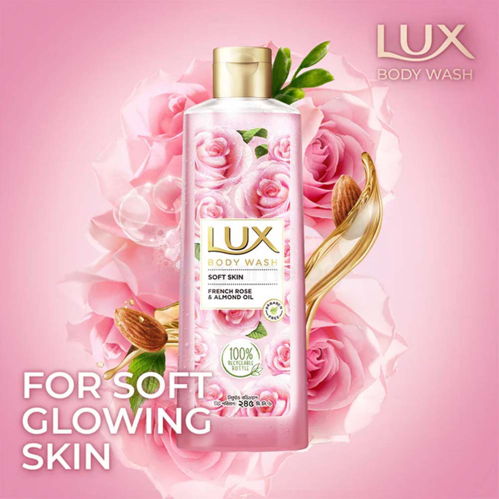 Lux Body Wash French Rose and Almond Oil for Soft Skin-245ml thumbnail 5