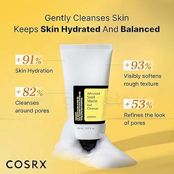 Cosrx Advanced Snail Mucin Gel Cleanser-150ml thumbnail 6