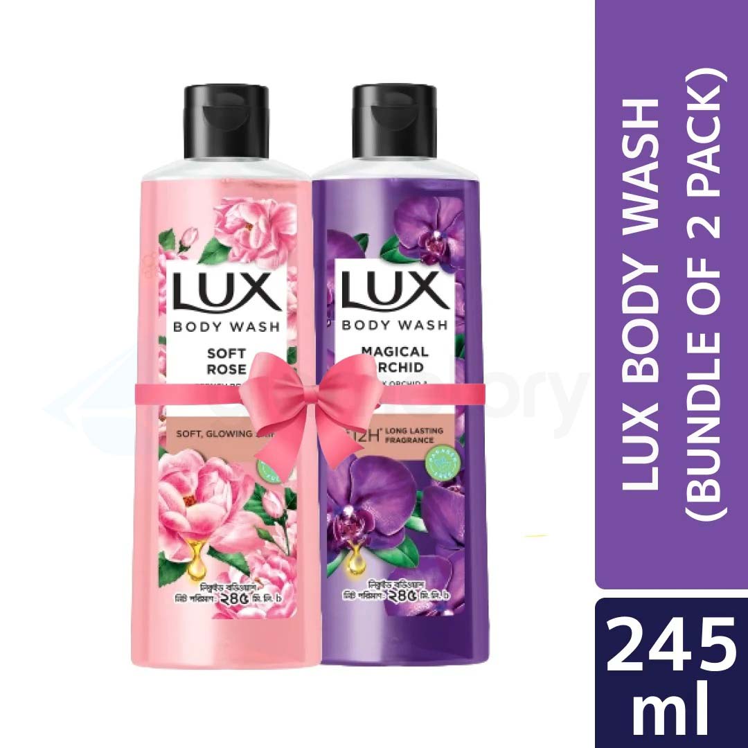 Lux Body Wash Soft Rose & Magical Orchid Combo-245ml
