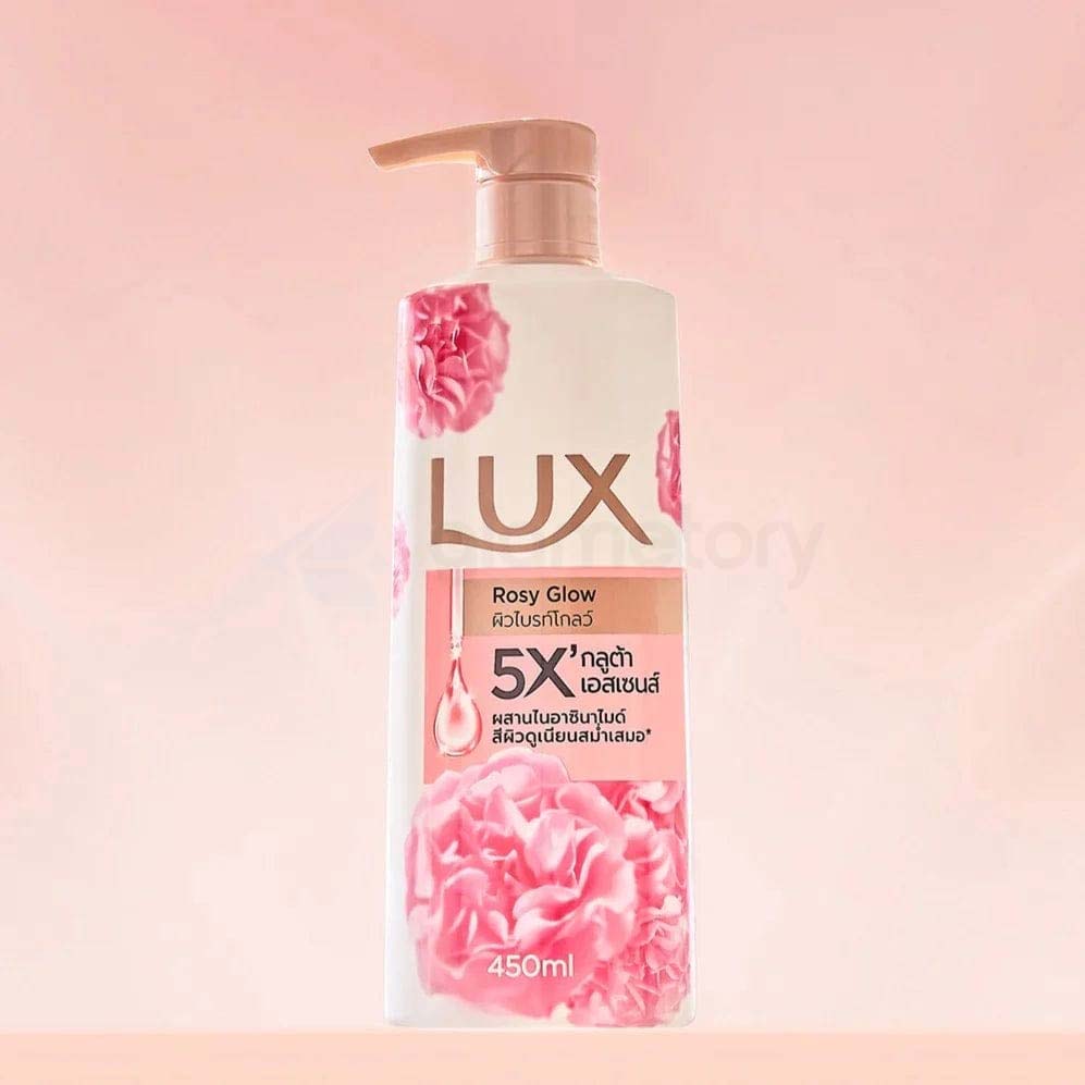 Lux 5X Rosy Glow Soft Rose Fragrance Body Wash-450ml thumbnail 3