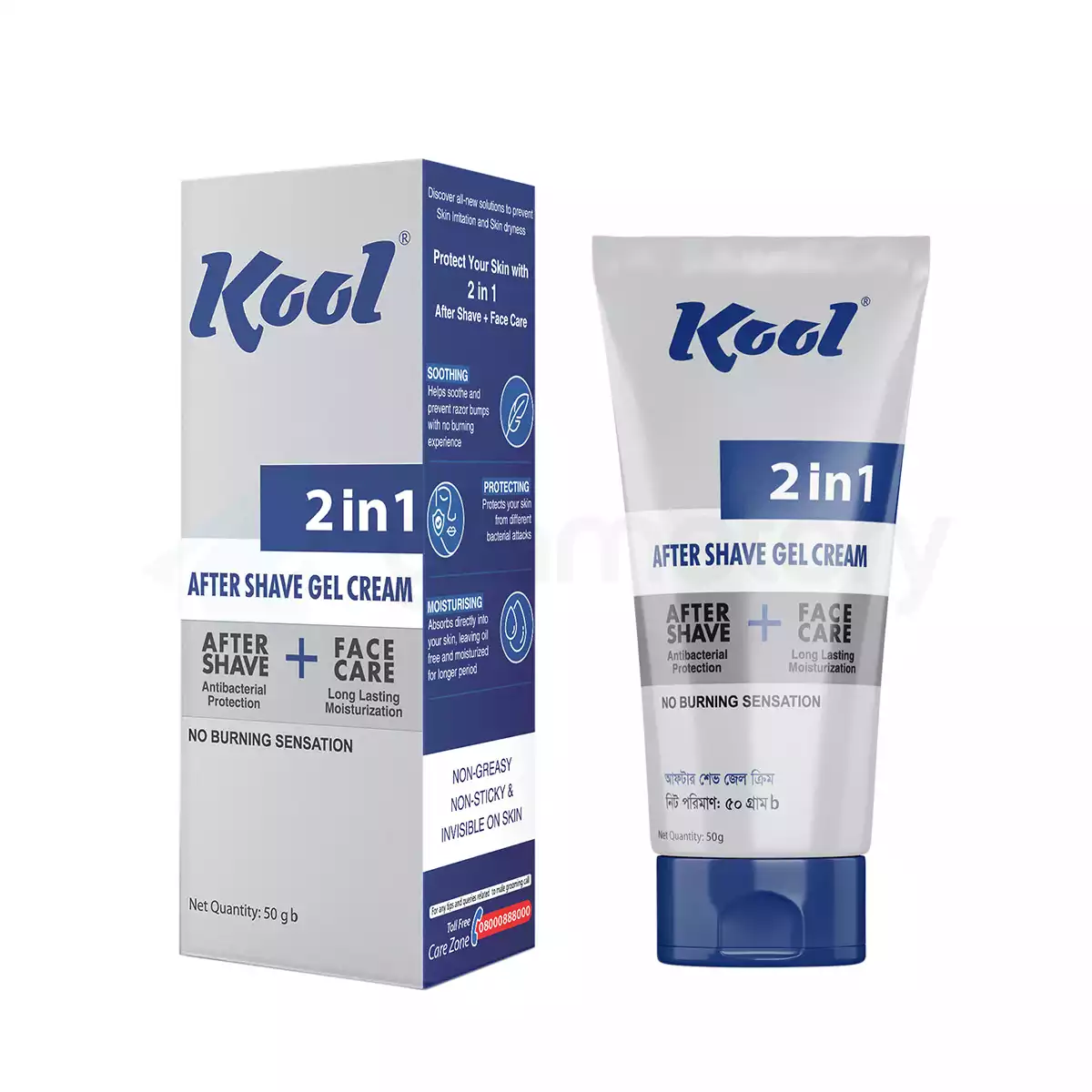 Kool 2 in 1 After Shave Gel Cream-50g