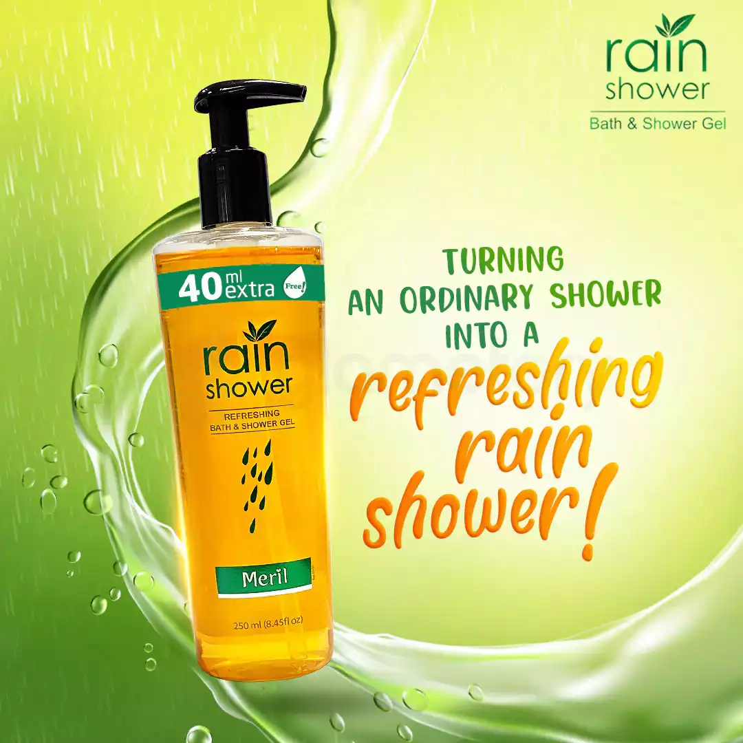 Rain Shower Refreshing Bath & Shower Gel-250ml with 40ml Free
