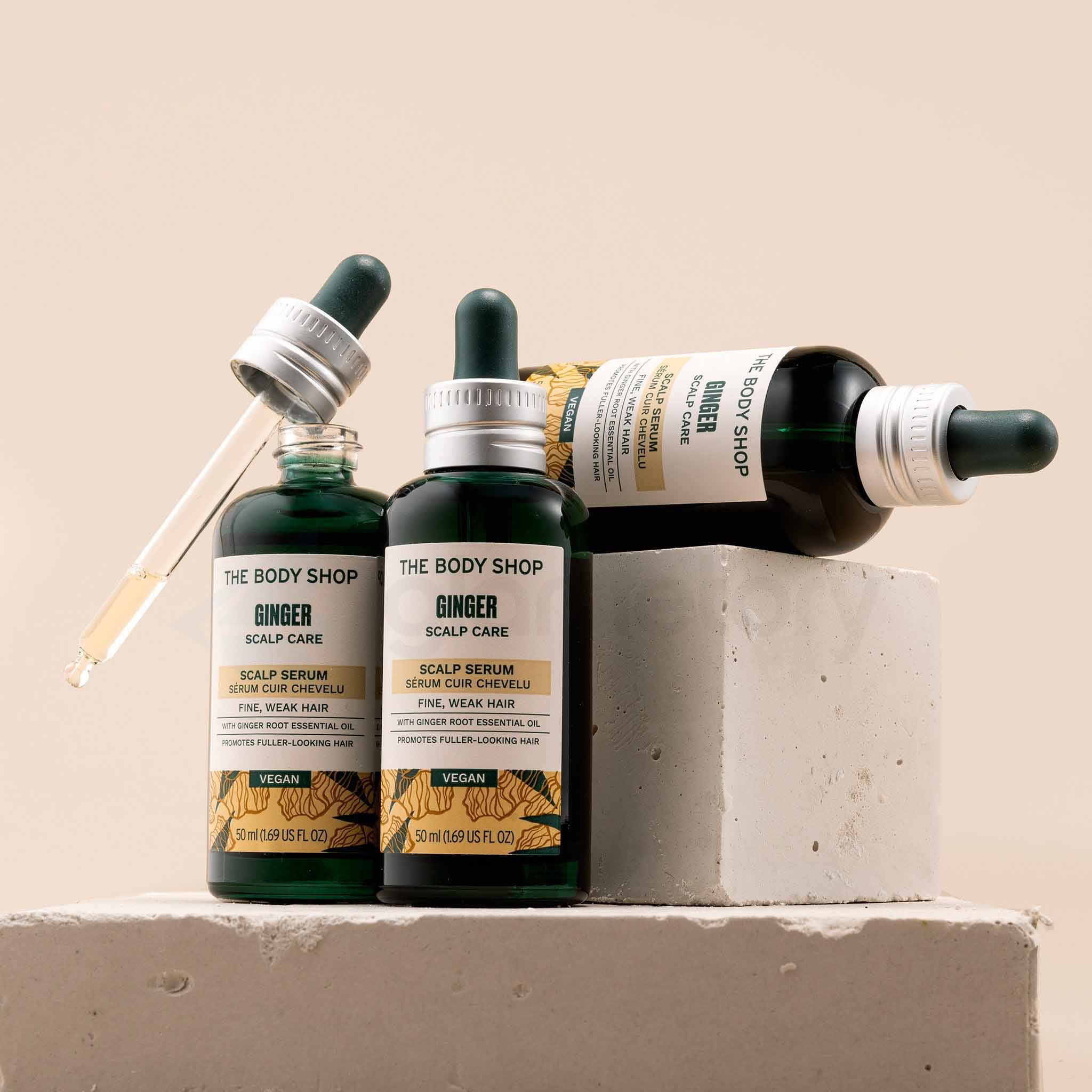 The Body Shop Ginger Scalp Serum for Fine Weak Hair-50ml
