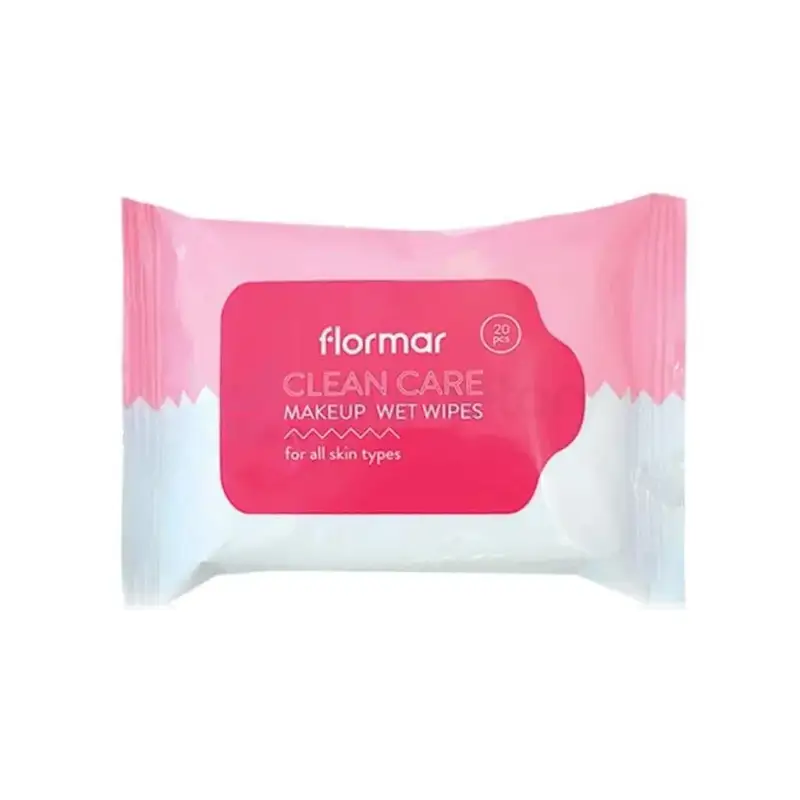 Flormar Clean Care Makeup Wet Wipes For All Skin Types 20pcs