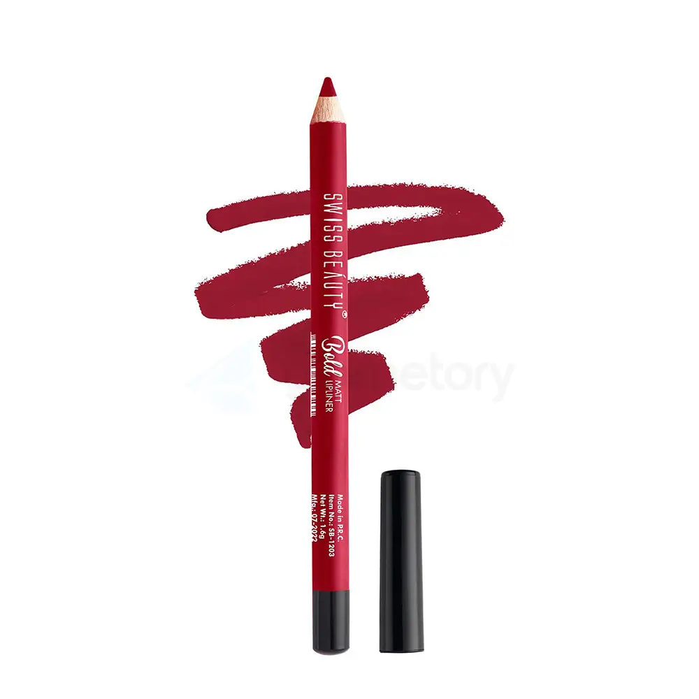 Swiss Beauty Bold Matt Lipliner Bright Maroon-1.6g