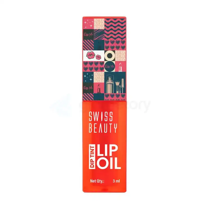 Swiss Beauty Dip Tint Lip Oil Strawberry-3ml
