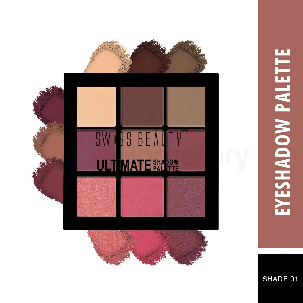 Swiss Beauty 9 Color Ultimate Eyeshadow Palette-01 thumbnail 3